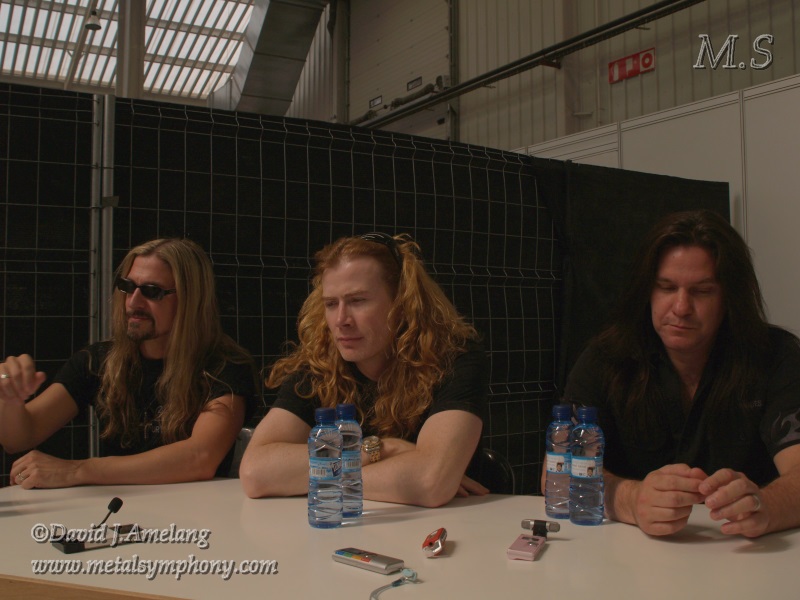 Monsters of Rock : Rueda de prensa de Megadeth - 22 de Junio - Zaragoza