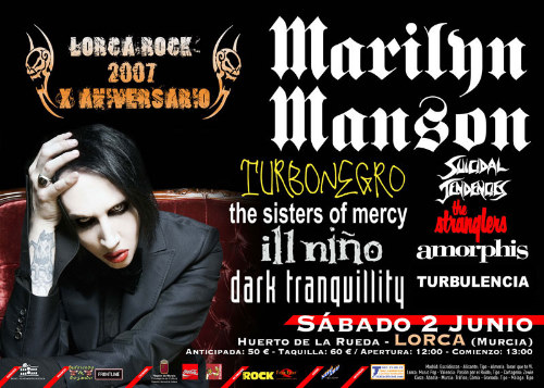 entrada Lorca Rock '07: Horarios del festival