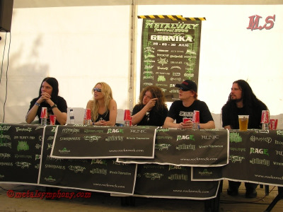 MetalWay '06: Rueda de prensa de Arch Enemy - 29 de Julio - Gernika