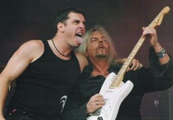johnnygieolaaxelrudipell Queensrÿche, Epica, Gotthard, Symphony X, Paul Stanley, Steve Vai...