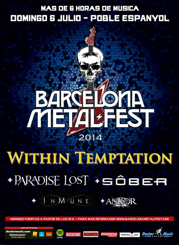Horarios del Barcelona Metal Fest