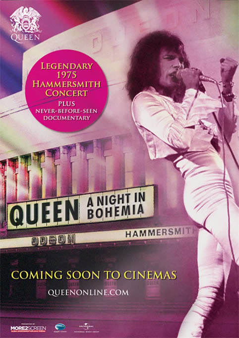 Mañana en cines, “Queen: A Night in Bohemia”