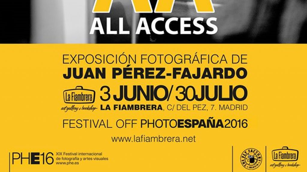 El mes que viene «All Access» de Juan Pérez-Fajardo en La Fiambrera (Madrid)