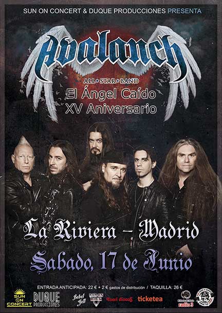 Más invitados para el concierto de Avalanch de mañana en Madrid