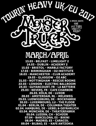 La gira europea de Monster Truck pasará por España