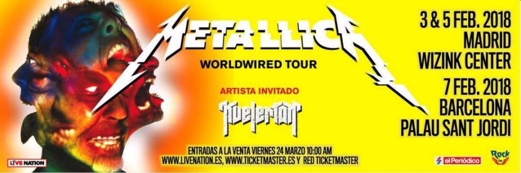 Setlist del WorldWired Tour de Metallica