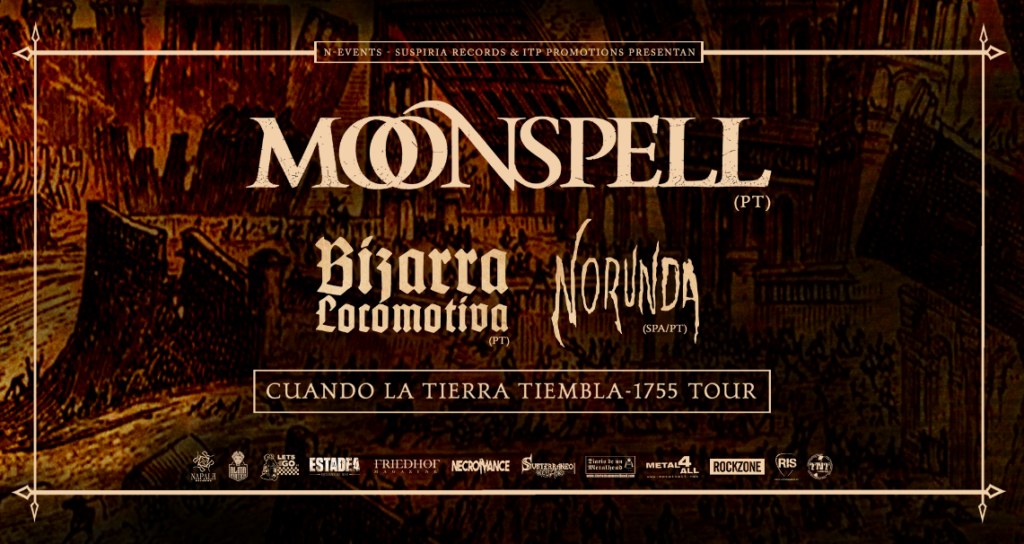 Moonspell , fechas de la gira española