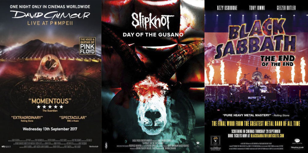 David Gilmour, Slipknot y Black Sabbath en el cine