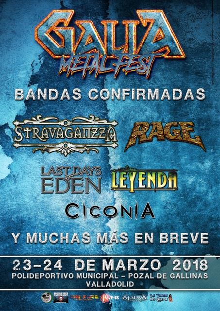 Detalles y primeras bandas confirmadas para el Galia Metal Fest 2018