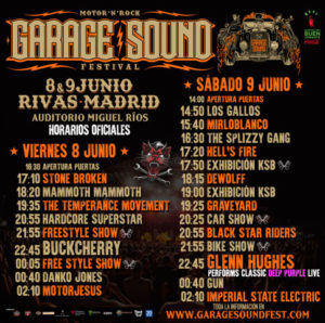 Horarios del Garage Sound Fest'18