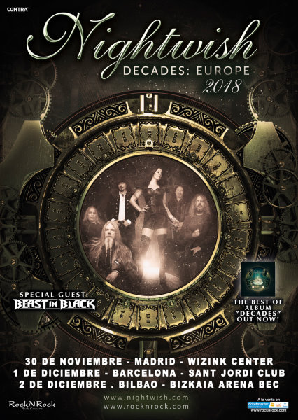 Gira de Nightwish el próximo otoño por España