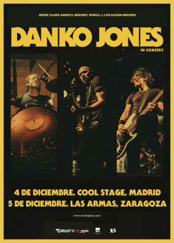 Gira española de Danko Jones - Diciembre 2018