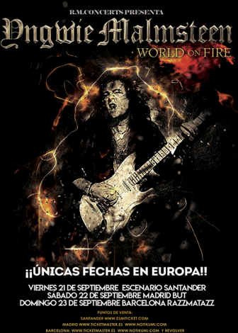 Se acerca la gira de Yngwie J.Malmsteen por España
