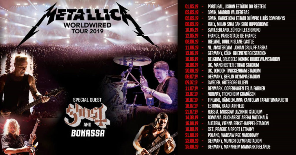Soldout de Metallica en su concierto de Madrid