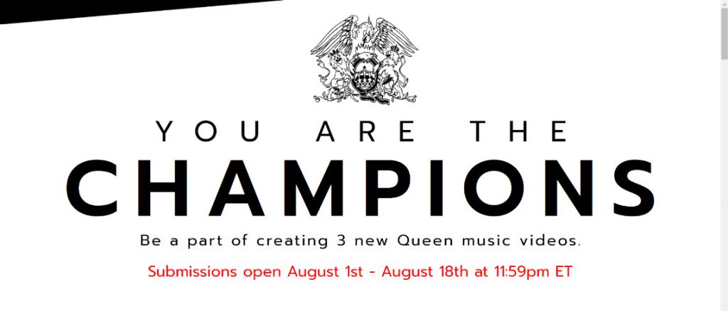 Queen lanza para sus fans «You are the champions», así se participa