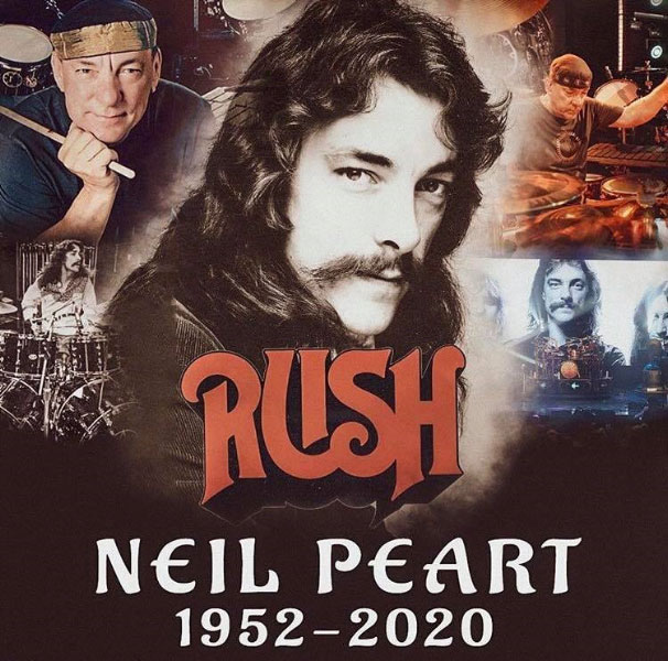 Muere Neil Peart, batería de los legendarios Rush
