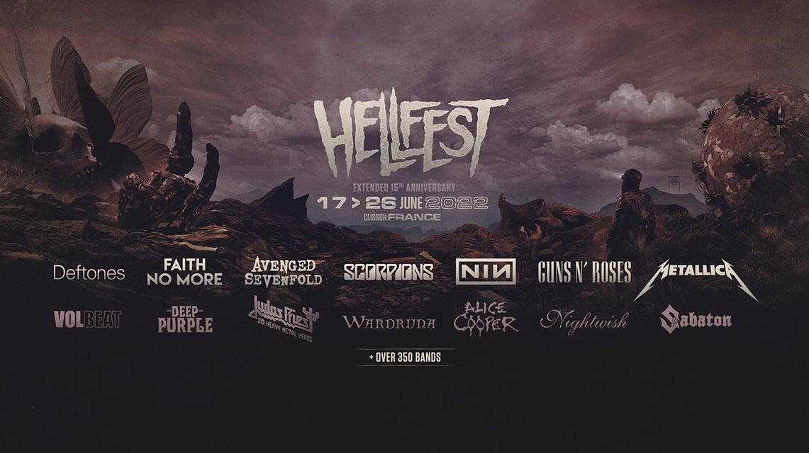 El Hellfest amplía su cartel a 4 días más para 2022