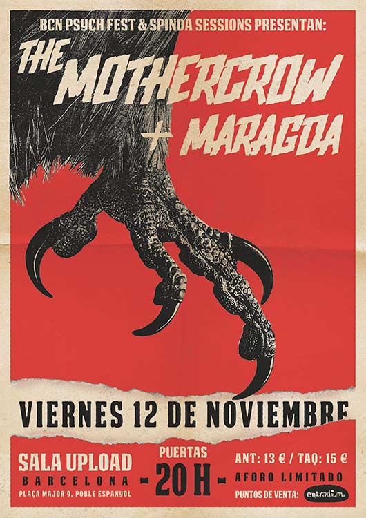 The Mothercrow y Maragda en la Sala Upload de Barcelona