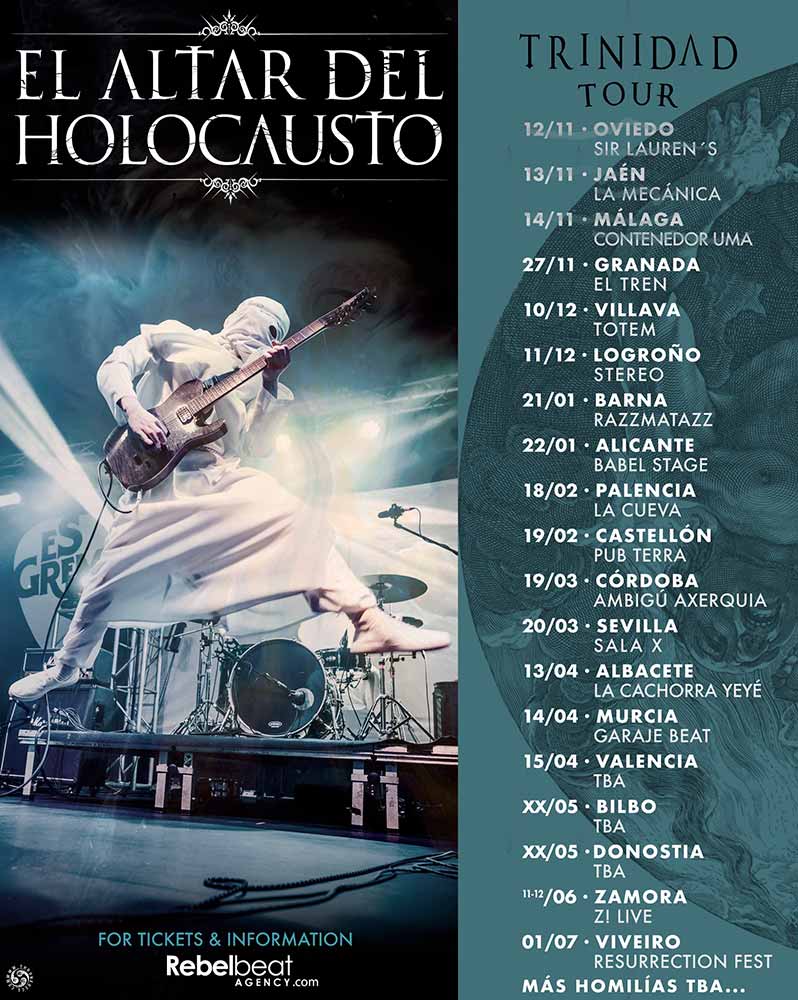 El Altar del Holocausto sigue con su Trinidad Tour