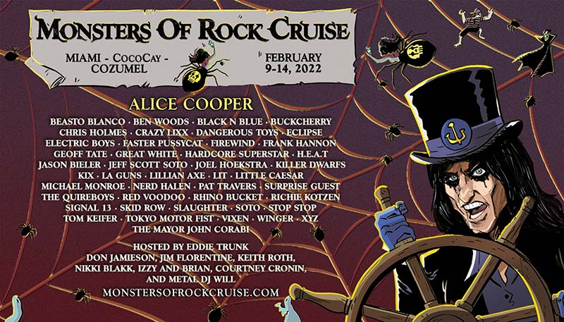 Monsters of Rock Cruise 2022: Todo listo para su nueva edición