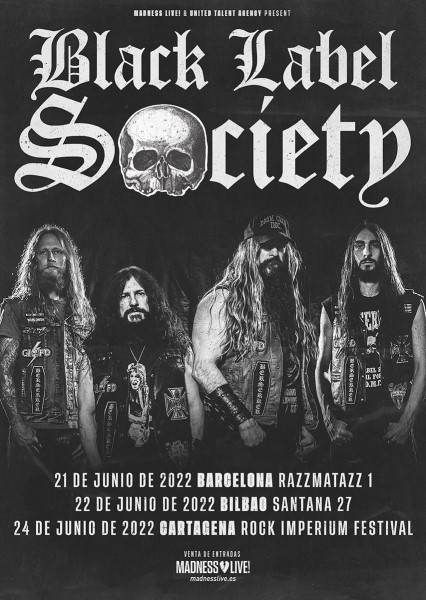 Black Label Society: Setlist y fechas por España