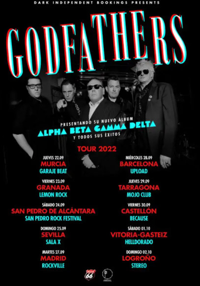 The Godfathers: Gira española en Septiembre