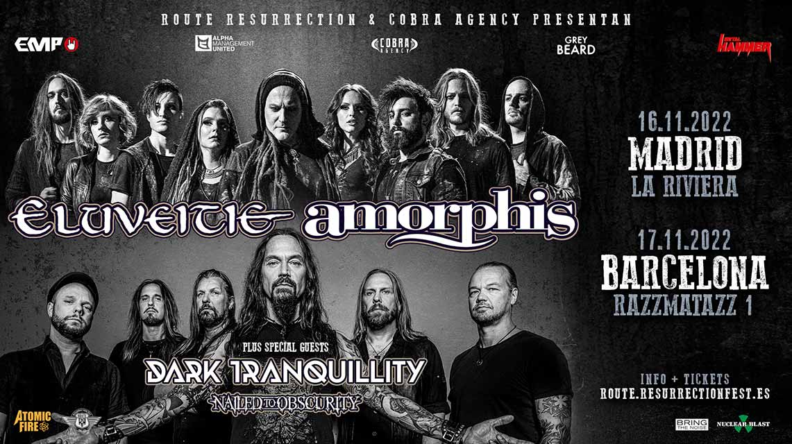Eluveitie y Amorphis: Se acercan sus conciertos