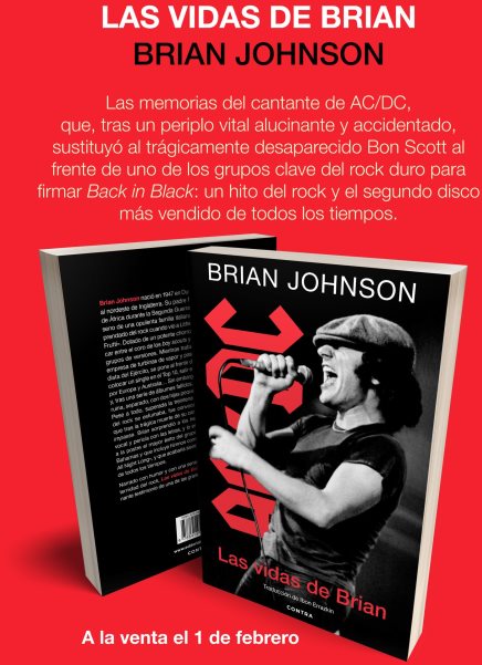 Se publican las memorias de Brian Johnson de ACDC, "Las vidas de Brian"