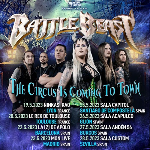 Battle Beast: The Circus Is Coming To Town pasará por España