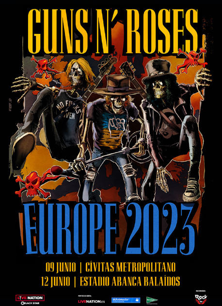Guns N' Roses harán dos fechas en España este verano