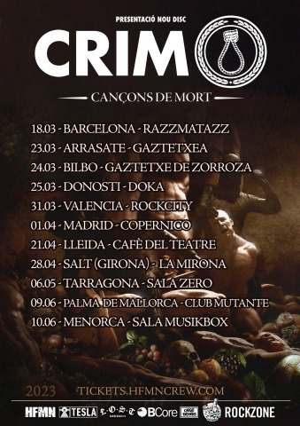 CRIM: Este fin de semana comienza su gira por España