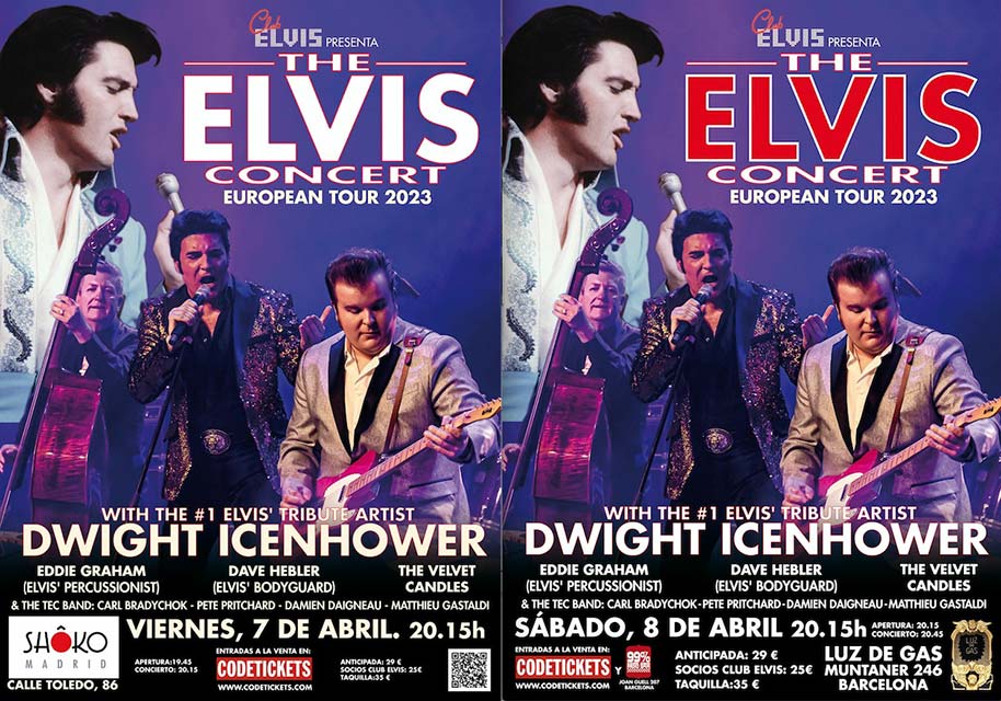 Elvis Concerts este fin de semana en Madrid y Barcelona
