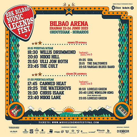 BBK Bilbao Music Legends Fest’23: Horarios del festival