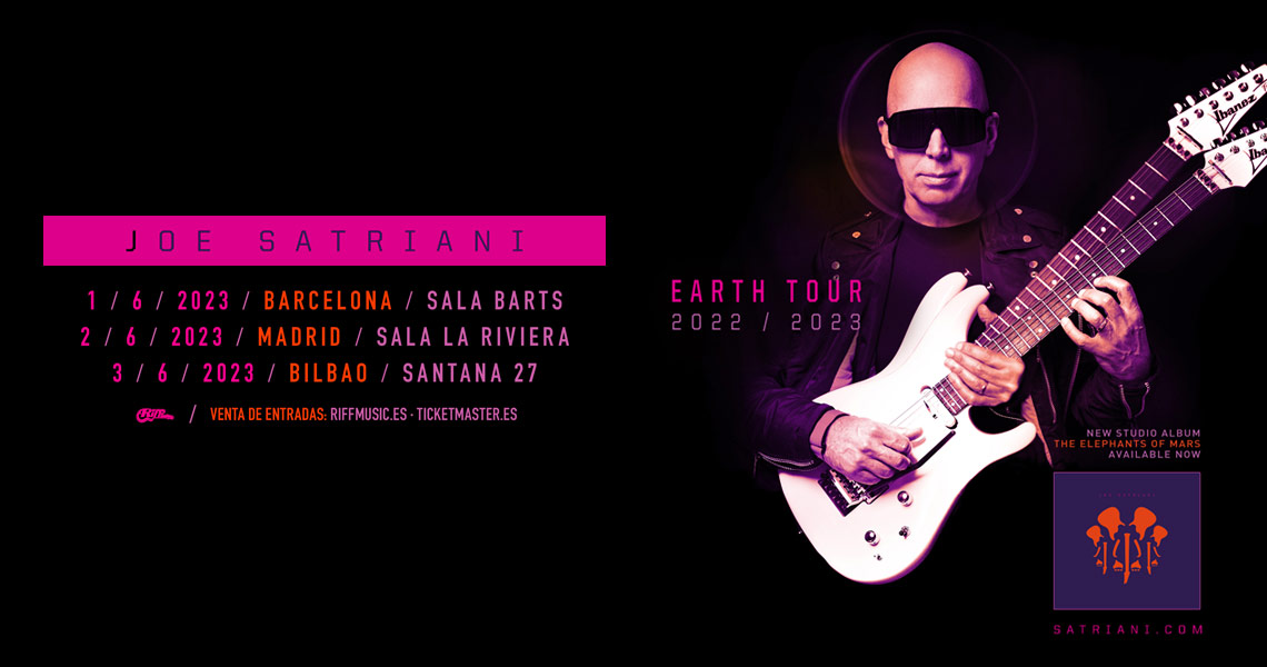 Joe Satriani: Setlist y fechas por España