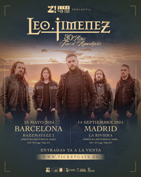 Dos fechas de Leo Jiménez en Barcelona y Madrid dentro del Z! Live On Tour