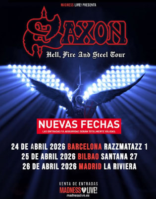 saxon-nuevas-fechas´ Helloween, Epica, Avatar, FM, Saxon, Arch Enemy...