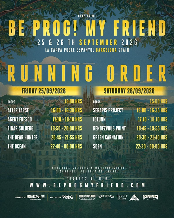 horarios-be-prog-2026-barcelona Be Prog! My Friend 2026: horarios y guía del festival