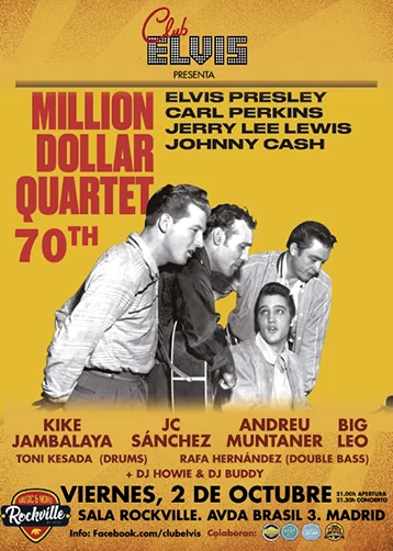 million-dollar-quartet-madrid El Million Dollar Quartet vuelve a Madrid por su 70 aniversario