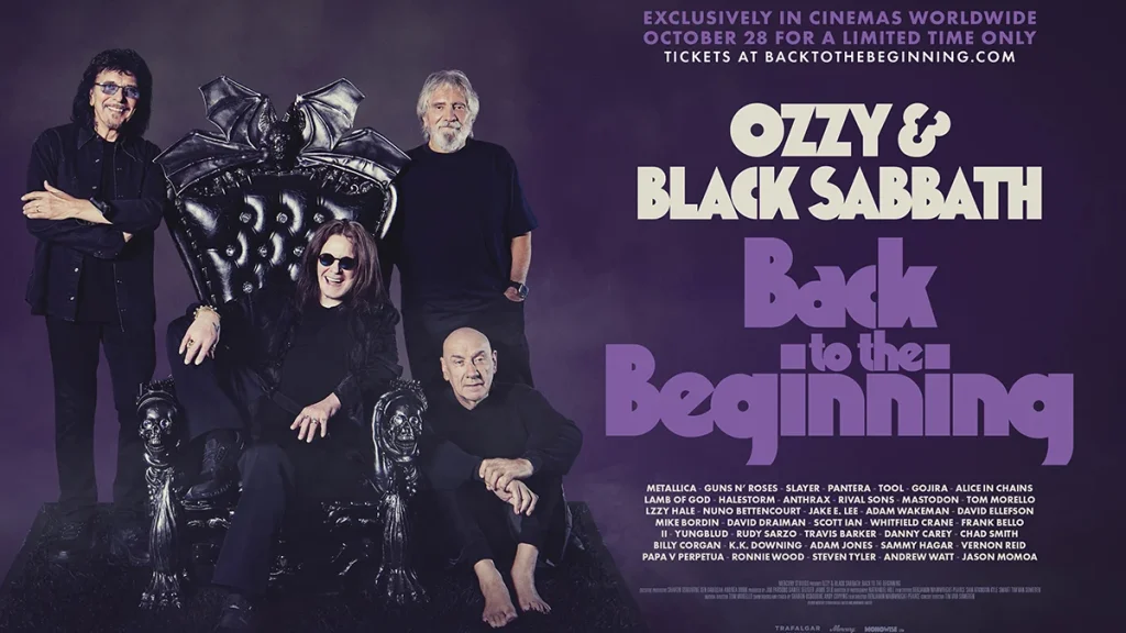 Ozzy & Black Sabbath: Back to the Beginning llegará a los cines el 28 de octubre Ozzy & Black Sabbath: Back to the Beginning llegará a los cines el 28 de octubre