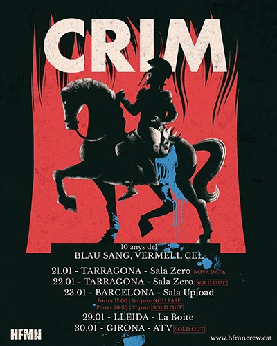 crim-blau-sang-aniversari CRIM amplía la gira por los diez años de Blau, Sang, Vermell Cel