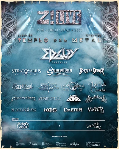 z-live-bandas Z! Live 2027 amplía su cartel con Symphony X, Battle Beast y seis bandas más